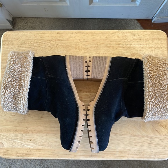 Women’s Fashion Winter Plus Fleece Warmth, Snow Lamb Wool, Thick Wedge Heel boot - Picture 11 of 12